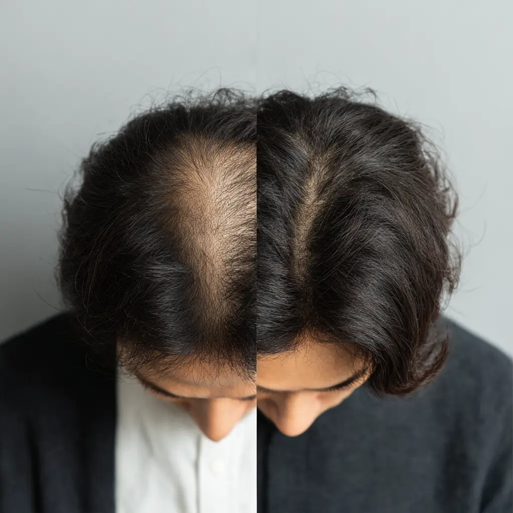 탈모 치료 전후 비교 이미지