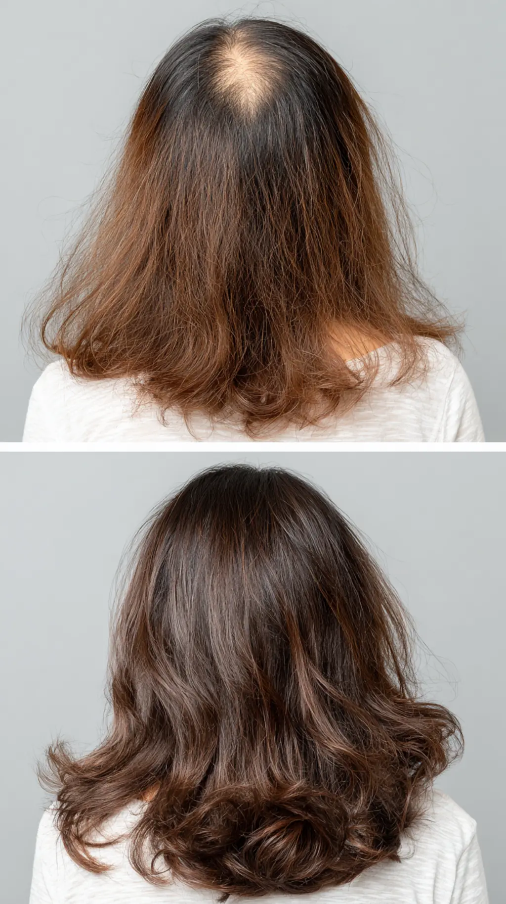 건강하고 깨끗해진 두피 상태