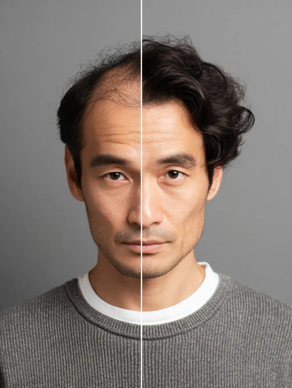 탈모 관리 전후 비교 사진