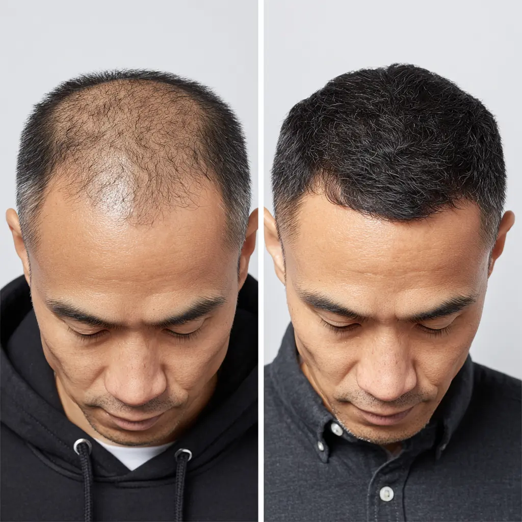 두피 관리 전후 개선 사진